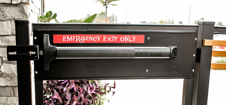 emergency push bar installation in San Luis Obispo